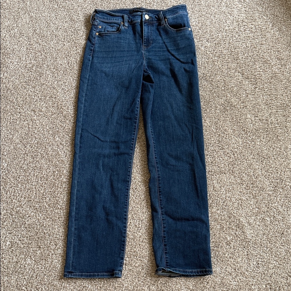 Liverpool Kennedy Dark Wash Straight Leg Women's Jeans Sz 28
